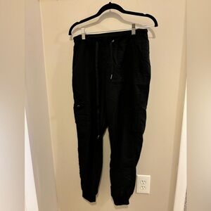 S Medcouture Black Scrub Joggers